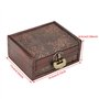 Boîte à Bijoux en Bois rétro rétro Vintage Coffre au trésor en Bois Coffre à Bijoux pour bagues Bracelets Boucles d'oreilles Col