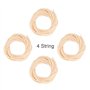 4 pièces fordurableUkulele Bass String U bass String Set pour Ukulele Remplacement Accessoires Pièces,Accessoires De Jeu