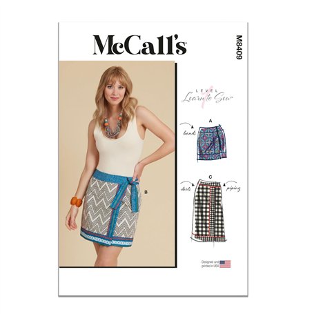 MCCALLS M8409U5 Jupe portefeuille pour femme U5 (44-46-48-50-52)