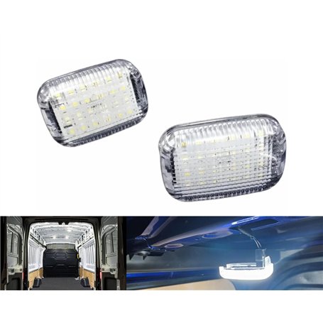 YaaGoo Lot de 2 lampes de toit d'intérieur pour Ford Transit