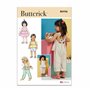 Butterick B6936A Patron de couture pour salopette et robe pour tout-petits