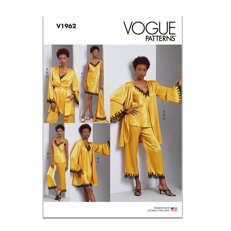 Vogue Patron de couture Vêtements de nuit pour femme Multicolore