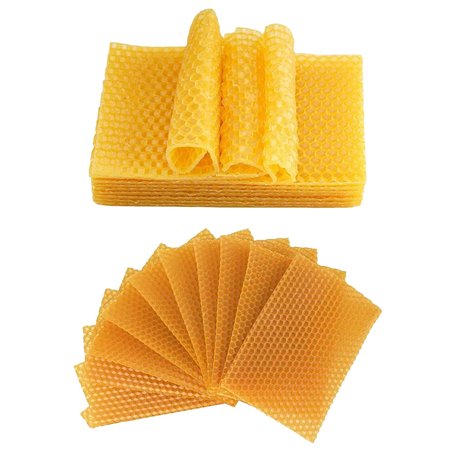 JDCMEI 20 Pièces Bougie en Cire D'abeille