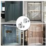 Hevysuo 4 Roulettes de Porte de Douche,Métal Roulettes Porte de Douche en Verre,Convient à Tous les Types de Salles de Bain 23 m