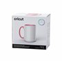 Cricut biseauté en céramique vierge | Miami | 425 ml (15 oz) | 1 x tasse de sublimation à l'encre infusible | Pour une utilisati