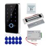 FST Kit de Système de Contrôle d'accès de Porte IP68 Clavier RFID d'empreinte Digitale étanche + Serrure Magnétique électrique 1