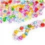 Assortiment de 1020 perles rondes à facettes en cristal - Diamètre 6 mm - Perles de verre colorées - Pour artisanat, bracelets, 