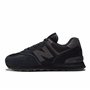 New Balance Homme NB 574 Sneakers, Noir (Triple Black Eve), 43 EU