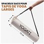 YOGATI Sac de Transport en Coton pour Tapis de Yoga et de Sport Avec Sangle Réglable - Pour Hommes et Femmes