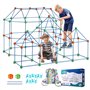 VEVOR Kit de Construction de Fort pour Enfants, 180 pièces, Jouets de Construction STEM pour Enfants de 4 5 6 7 8 Ans et Plus, J
