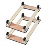 VEVOR Chariot de Déménagement 2PCS Déplace Meubles en Bois Capacité de Charge 454 kg Chacun 762x457,2x130 mm avec 4 Roues Pivota