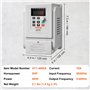 VEVOR Variateur de Fréquence 4 kW Convertisseur de Fréquence 5 CV 18 A 0-400 Hz VFD avec Entrée Monophasé Sortie Triphasé Régula