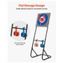 VEVOR Jeu de Lancer de haches, Cible en Plastique avec 8 haches de Lancer, Cadre en Acier Pliable, Rangement Facile, Placement S