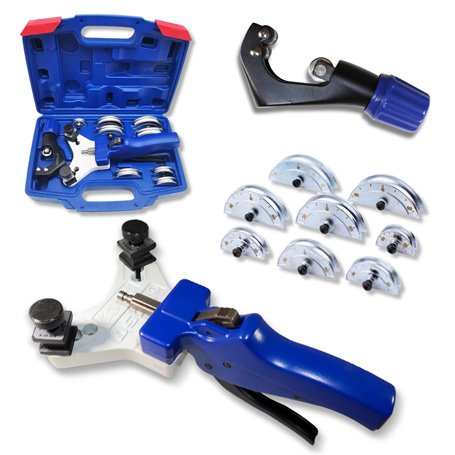 GOLDMAN SERVICE - Cintreuse de tubes manuelle pour tube de cuivre de climatisation et de ventilation avec coupe tubes (5 à 12 mm