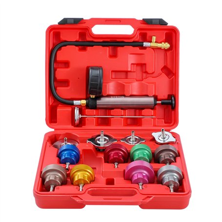 KATSU 15 Pièces Testeurs de Pression Universels pour Radiateur et Système de Refroidissement de Type Vide Détecteur de Fuite