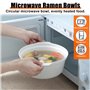 HEKOBAG 3 Pièces Cuiseur Vapeur Micro-Ondes avec Couvercle 2400/1600/900ml Cuiseur Vapeur Micro-Ondes pour Cuisine de Cuisson Va