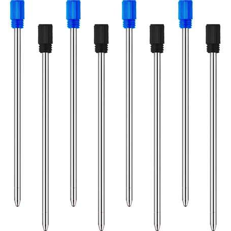 24 Pièces Recharges de Stylo à Bille pour Stylets Diamant Cristal