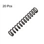 50mm Libre Longueur Ressort Acier Extension Ressort Noir 20Pcs