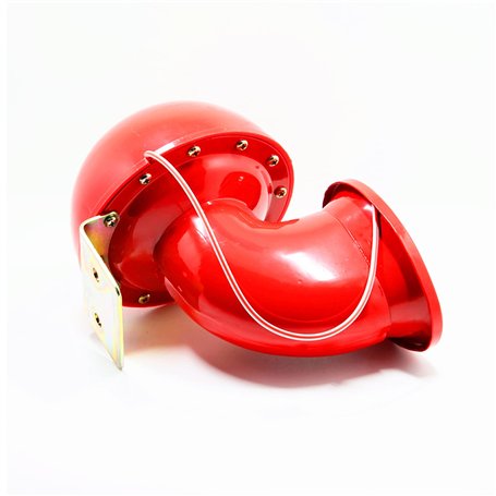 YIYIDA klaxon électrique de voiture 150db klaxon d'air électrique 12V hautparleur klaxon de voiture rouge métal de klaxons de ca