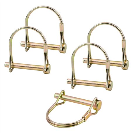 INCREWAY Lot de 5 goupilles de verrouillage en zinc de 6 mm pour tige de verrouillage carrée pour piste de ferme et pelouse