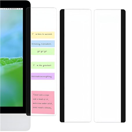 KAIYAY 2 Stück Computer Monitor Memo Board Computer Nachrichtentafel Transparent Acryl Message Board