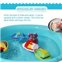 Jouets Bain Bebe(6PCS),Jouets pour Le Bain-Bateau,Jouets flottants de Bain Doux, Jouets d'eau d'apprentissage de Bathtub et Joue