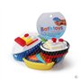 Jouets Bain Bebe(6PCS),Jouets pour Le Bain-Bateau,Jouets flottants de Bain Doux, Jouets d'eau d'apprentissage de Bathtub et Joue