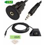 zdyCGTime 3.5 mm mâle vers 3.5 mm femelle de voiture camion Tableau de bord étanche Montage encastré 3.5 mm 1/20,3 cm d'extensio