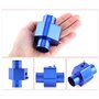 VGEBY Sonde Adaptateur de Température De L'eau Tuyau, Jauge Radiateur Durite Capteur Adapteur Tube Accord Bleu 26-40MM(Taille: 3