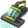 HYCHIKA Aspirateur Matelas Aspirateur Anti Acariens - 15kPa Aspiration et 273 nm Ultrasons Chauffage Filtre HEPA Brosse Rotative