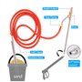 Rdutuok Kit de sablage humide pour nettoyeur haute pression avec embouts de buse de rechange, protège les lunettes, déconnexion 