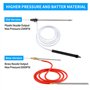 Rdutuok Kit de sablage humide pour nettoyeur haute pression avec embouts de buse de rechange, protège les lunettes, déconnexion 