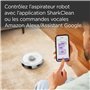Shark PowerDetect Robot aspirateur à vidage automatique avec navigation 3D et LiDAR, base anti-allergène/anti-odeur, contourneme
