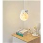 GUANSHAN Mois de l'ours endormi Suspension 3D La Lune Lampe De Chevet Plafonnier Creative Chambre à Coucher Chambre d'Enfants Dé