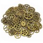 Awtlife 300 Gram Assorted Vintage Antique Steampunk Gears Charms Montre Roue dentée Set 5 Couleur