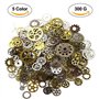 Awtlife 300 Gram Assorted Vintage Antique Steampunk Gears Charms Montre Roue dentée Set 5 Couleur