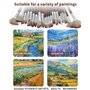 Zhufas Pinceaux Peinture, 25 PCS Pinceaux Peinture Acrylique Professionnels, Pinceau d'artiste en Poils synthétiques avec étui d