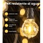 SAEIHGAE Guirlande Exterieur Lumineuse Led Guirlandes - 30M Guinguette Exterieure G40 100FT IP44 girlandes de lumières Étanche A