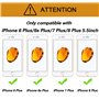 WEOFUN Verre Trempé pour iPhone 6 Plus/6S Plus/7 Plus/8 Plus (Lot de 2)，Film Protection écran Compatible avec iPhone 6 Plus/6S P