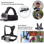 TopKrymzer Harnais Poitrine Fixation Bandeau Compatible avec GoPro Hero 13/12/11/10/9/8/ AKASO V50X Brave 7/ GOOKAM/Jadfezy/Drag