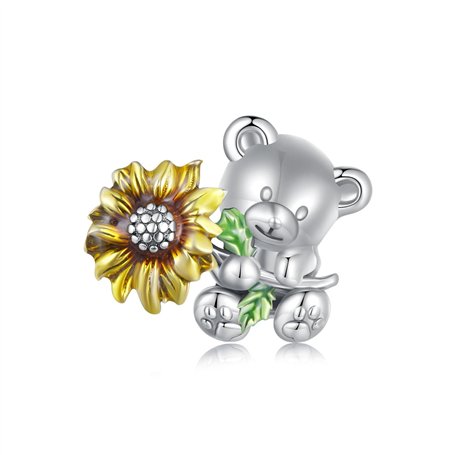 Charme Tournesol pour Bracelet Pandora