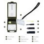 OFKPO 10 en 1 Multifonction Boussole, Outil Survie Compass Compact Avec Éclairage LED Outil en Plein Air pour Voyage, Randonné, 