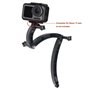 ShipeeKin 3 en 1 Bras d'extension Bras (3 Longueur: 7.5/13.5/19.5cm) Porte-Casque Casque Fixation Compatible pour Gopro 7/6/5/4/