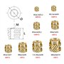 Kit d'outils d'insertion thermique - Écrous en laiton - Impression 3D - 60 W - Fer à souder numérique et 380 pièces - Inserts fi