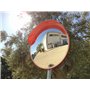 ECM-60o Miroir routier flexible et convexe, 60 cm de diamètre, pour la sécurité routière et la sécurité des commerces, avec supp