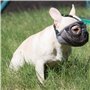 JYHY Court museau Chien Muzzle- Réglable Respirant en Maille Muselière Bulldog pour Piqûres d'Chewing aboiements Chien Masque (S