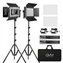 GVM Lampe Vidéo LED RVB avec Contrôle Bluetooth, kit d'éclairage de Studio de Photographie 60W avec Contrôle APP, 2 Packs de Lum