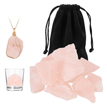 Pierres précieuses brutes - 200 g - Quartz rose - Pierres précieuses de guérison - Pierres naturelles - Pierres d'eau pour médit