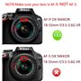 Lot de 2 cache-objectifs 55 mm compatibles avec Nikon D3500 D5600 avec AF-P 18-55 mm pour Canon M50 Mark II avec objectif EF-M 1