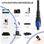 Câble optique Toslink de 3 m - Câble numérique - Câble audio - Contacts dorés - Fibre optique - SPDIF Digital compatible avec ba